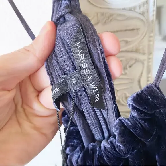 Marissa Webb Everleigh Velvet Mini Dress - Picture 7 of 8